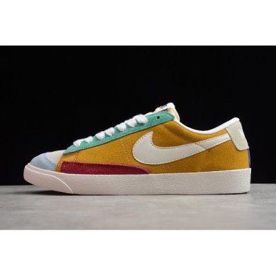 Nike Blazer Low Qs Kırmızı / Sarı / Yeşil Kaykay Ayakkabı Türkiye - QAK5RMZC